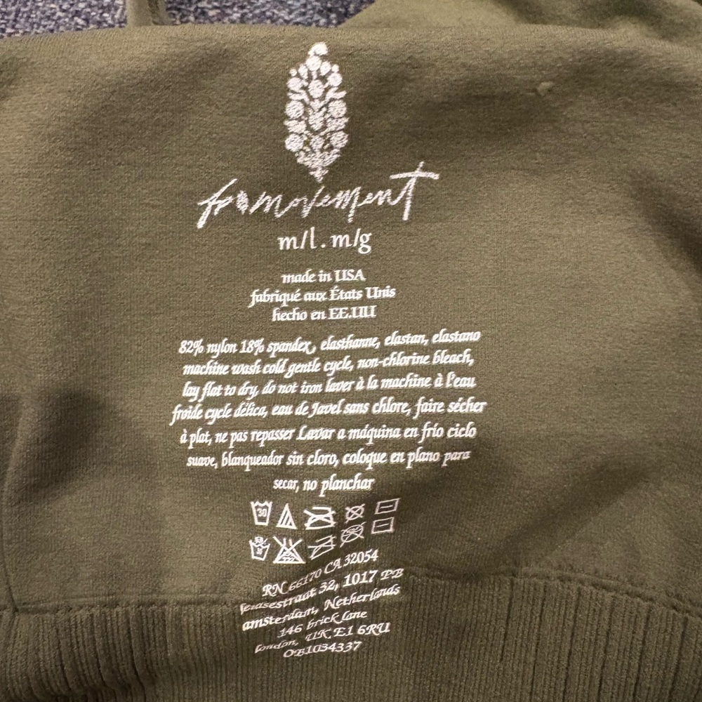 FP Movement Good Karma Crop Top in Secret Moss - Picture 5 of 5